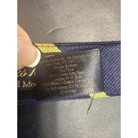 Brooks‎ Brothers Quiet Luxury Designer Business Preppy Silk Standard Bow Tie Lot - Picture 12 of 13